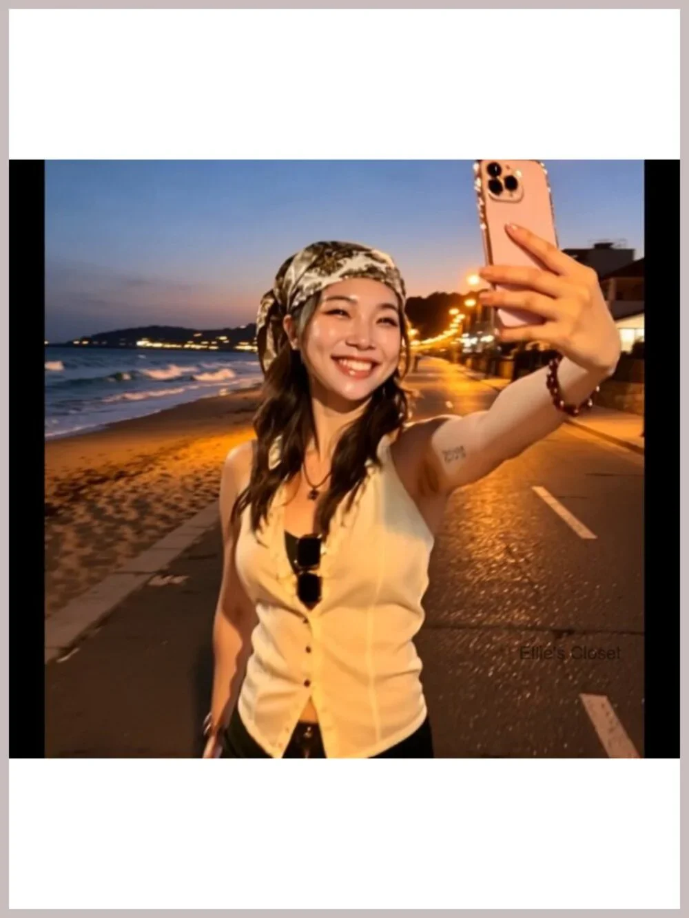 Satin Head Scarf Silk Like Bandana Square Neck Scarf Hair Accessory for Women